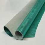 Aqua Metallic Leather Hide