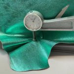 Aqua Metallic Leather Hide - Image 2