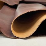 Bear brown thick nappa leather hide
