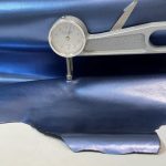 Blue Metal Leather Hide