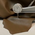 Caramel brown thick nappa leather
