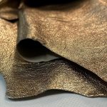 Champagne Stamped Leather Hide