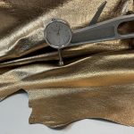 Metallic Champagne Leather Hide - Image 3