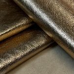 Metallic Champagne Leather Hide - Image 2