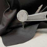 Coal brown thick nappa leather