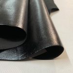 Dark Anthrax Metallic Leather Hide - Image 4