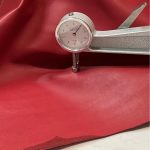 Fire Engine Red Nappa Leather Hide