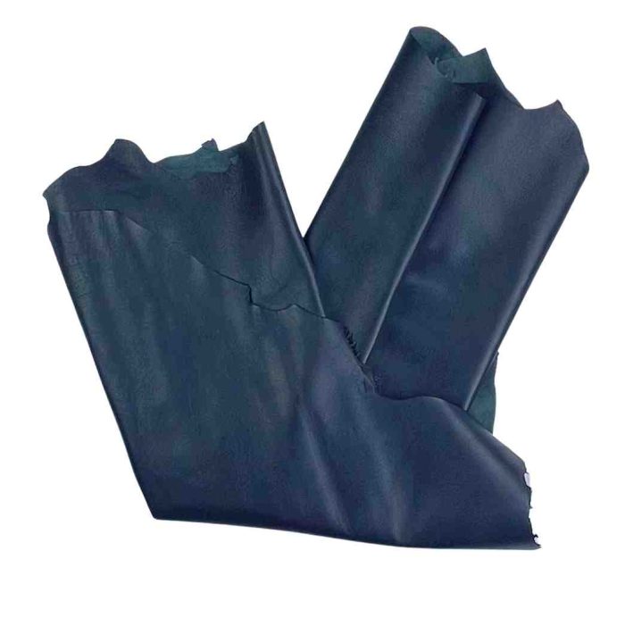 Deep Sea Blue Nappa Leather Folded