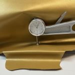 Gold Mat Metallic Leather Hide
