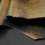 Gold Ore Metallic Leather Hide