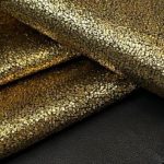 Gold Ore Metallic Leather Hide - Image 3