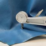 Grainy Blue leather hide