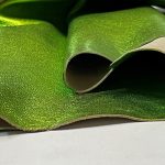 Green Metallic Leather Hide - Image 2