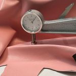 Healthy pink thick nappa leather