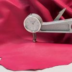 Mat pink thick nappa leather