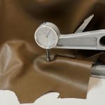 Meta brown thick nappa leather hide