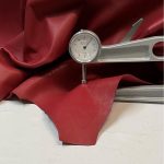 Red mat thick nappa leather