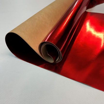 Red Mirror Leather Hide