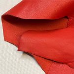 Red Orange Thick Nappa Leather - Image 3