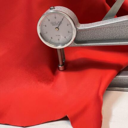 Sanguine Orange Nappa Leather Hide