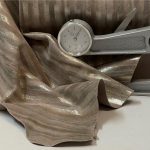 Silver Prisma Leather Hide