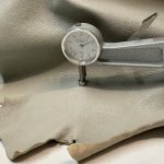 Soft grey thick nappa leather