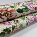 Embossed Cowhide Leather Floral