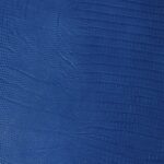 Ocean Blue Lizard Embossed Leather