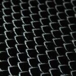 Black Fish Embossed Leather