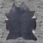 Hair-On Cowhide Rug Dark Brown