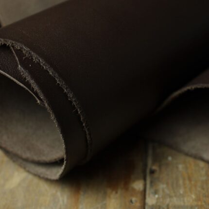 Smooth Cowhide Full Grain Leather Dark Brown