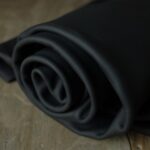 Caviar Grain Black Auto Upholstery Leather