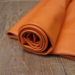 Arancione Brillante Dollaro Leather