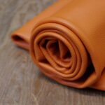 Arancione Brillante Dollaro Leather