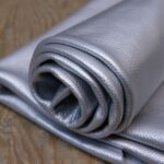 Silver Metallic Dollaro Leather
