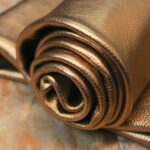 Laquer Bronze Metallic Dollaro Leather