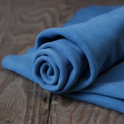 Split Suede Leather Turchese Blue