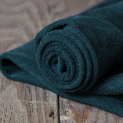 Split Suede Leather Petrolio