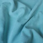 Split Suede Leather Ciano Blue