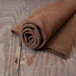δέρμα κρούτα σουέτ μοσχάρι S11 καφέ tabacco φυσικό σουέτ για τσάντες ρούχα και παπούτσια