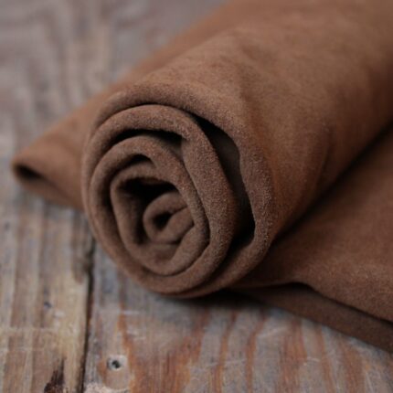 Split Suede Leather Tabacco Brown