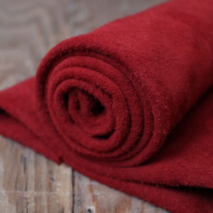 Split Suede Leather Porpora Red