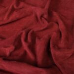 Split Suede Leather Porpora Red