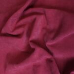 Split Suede Leather Borgona Red