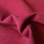 Split Suede Leather Borgona Red