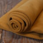 Split Suede Leather Mustard Yellow