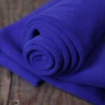 Split Suede Leather Blu Electrico