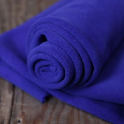 Split Suede Leather Blu Electrico