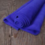 Split Suede Leather Blu Electrico