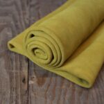 Split Suede Leather Giallo Yellow